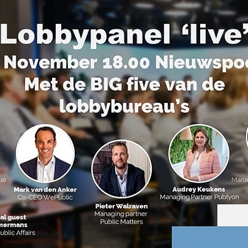 29 november - Het lobbypanel Live & Algemene Ledenvergadering BVPA